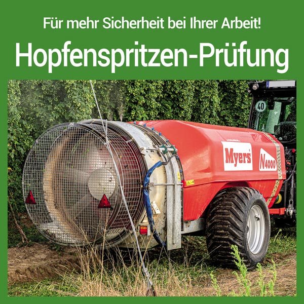 Hopfenspritzen Prüfung